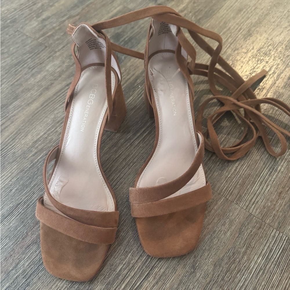 BCBGeneration Suede Tie up Heels